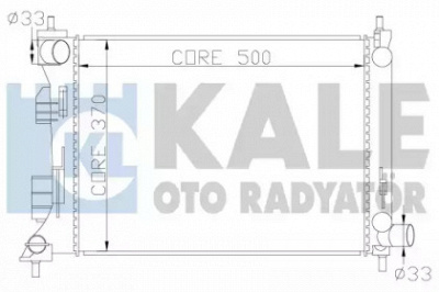 KALE OTO RADYATOR 342285 -  Радиатор, охлаждение двигателя